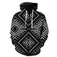 thumbnail image 1 of Sudadera con capucha y cremallera para hombre, diseño de mapa de tribus primitivas étnicas, primavera, con estampado 3D, informal, gran oferta 2024, 1 of 6