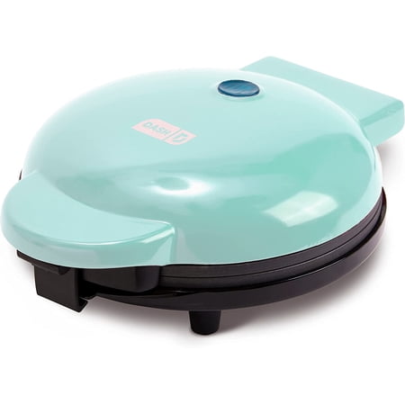Express Waffle Maker -Electric Waffle Maker for Creative Homemade Treats - Dual Nonstick Cooking Surfaces, Easy Food Release & Quick Cleanup - Compact, Space-Saving Design - 8 Inches - Aqua