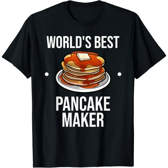 Cool Pancake For Men Women Pancake Maker Breakfast Food Cake T-Shirt