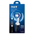 thumbnail image 3 of Oral‑B Pro 500 Rechargeable Electric Toothbrush, Black, 1 Count, for Adults & Kids 3+, 3 of 9