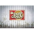 thumbnail image 3 of Hot and Fresh Popcorn Tin Signs,Retro Popcorn Sign Food and Snacks Vintage Metal Tin Sign For Men Women,Wall Decor for Bars,Restaurants,Cafes Pubs,12x8 Inch, 3 of 6