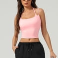 thumbnail image 7 of MOJOGO Square Neck Workout Tops for Women Stretch Sleeveless Camisole Tees Cropped Tank Tops for Yoga Pilates Layerlook XL, 7 of 7