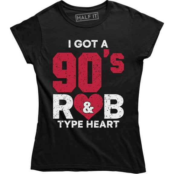 I Got A 90's RandB Heart Couples Bachelorette Party 90s Baby Anniversary Tee Shirt