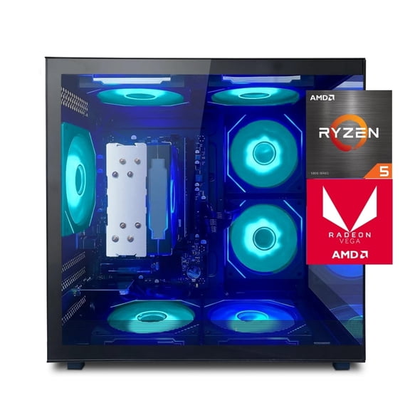 Zhicgcp Gaming Desktop PC, Amd Ryzen 5 5600GT, 16GB Ram,512GB SSD, Windows 11 Home