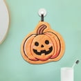 thumbnail image 5 of Honmine Halloween Hand Towels - 1Pcs Halloween Bathroom Towels with Hanging Loop Absorbent Coral Fleece Bathroom Hand Towel Soft Thick Dish Cloth for Kitchen Home Decors Holiday Party Gift, 5 of 6