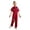 Red, variant on Girls Boys Mechanic Jumpsuits Coverall Boiler Suit Zip-Front Short Sleeve Overalls Flight Suit Bodysuit Yellow 7-8
