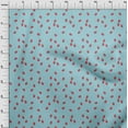 thumbnail image 3 of oneOone Cotton Poplin Fabric Raspberry Fruit Printed Fabric 1 Yard 56 Inch Wide, 3 of 4