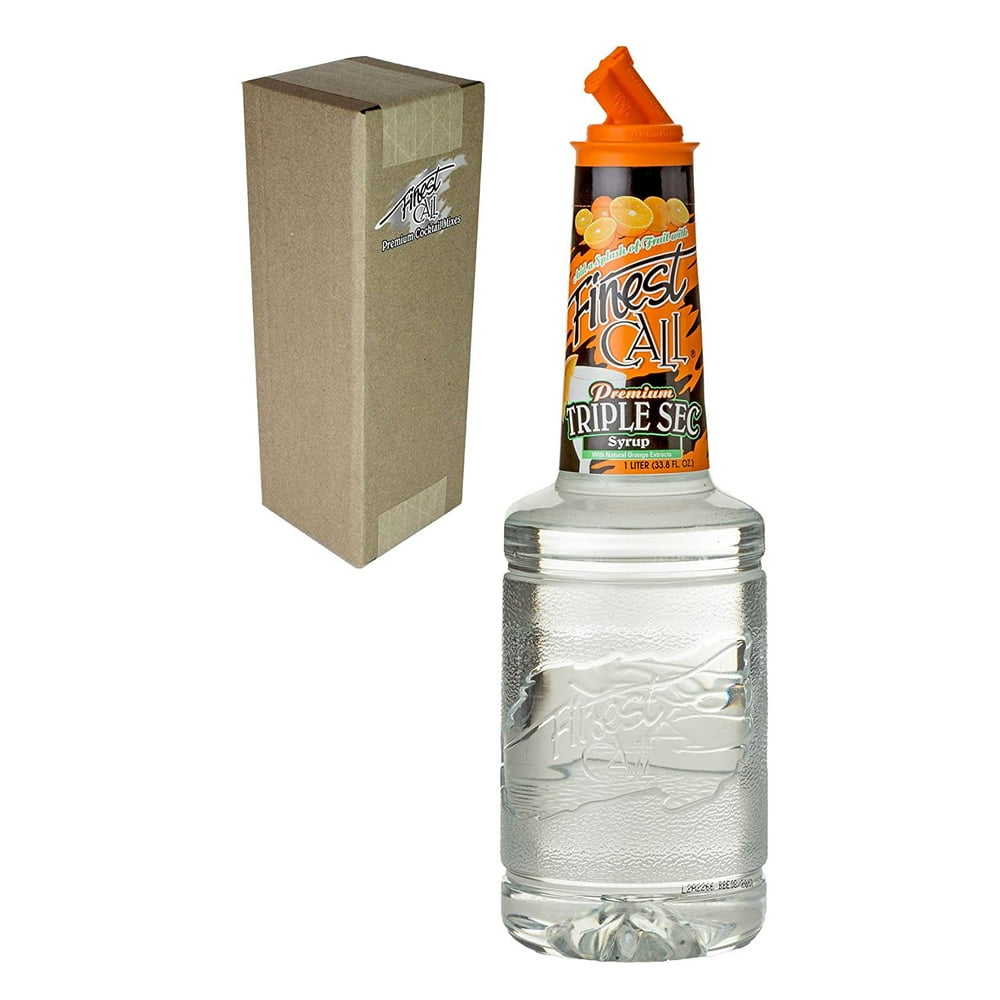 Premium Triple Sec Syrup Drink Mix, 1 Liter Bottle (33.8 Fl Oz