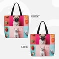 thumbnail image 2 of Easygdp Colorful Dog Cat Collage Bolsa Tote para Mujer, Bolso de Hombro para Trabajo, Playa, Viajes, Compras y Supermercado, 2 of 7