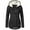 Black, variant on Bmisegm Women Winter Long Sleeve Hooded Warm Zip Pocket Jacket Coat Winter Coats for Women Black XXXL