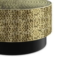 thumbnail image 4 of Simpli Home Montrose 30 inch Wide Metal Modern Industrial Coffee Table in Antique Gold/Black, Fully Assembled, 4 of 9