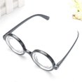 thumbnail image 3 of KAIYANG Gafas de nerd, negras, gafas de cuerno, nerd simpático, idiota especializado, peculiar, carnaval, mardi gras, fiesta temática, disfraz, accesorio, 3 of 4