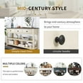 thumbnail image 6 of Modern Console Table, Wood Vintage Entry Console Table with 3 Drawers, 2 Open Shelves,Narrow Console Table for Entryway, Hallway and Living Room, Espresso+Beige, 6 of 7