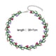 thumbnail image 5 of Gargantilla bohemia con cuentas, collar de clavícula, collar elegante de flores de verano, gargantilla de cuentas, collar para niñas, joyería de, 5 of 5