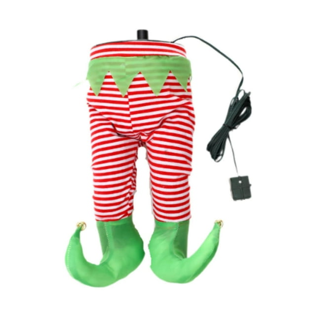 Adorno de Navidad Macarena Decoración para fiestas con patas oscilantes Rojo 31x14x17cm