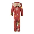 thumbnail image 3 of Family Christmas Pjs Matching Sets Christmas Pajamas Santa Printed Top and Plaid Pants Sleepwear for Family, 3 of 7