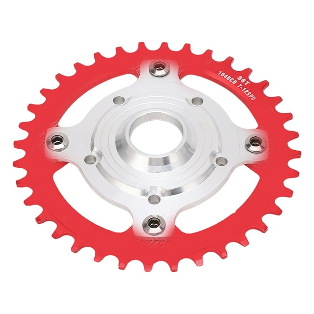 104BCD Conversion Base, 104BCD 36T Chainring Conversion Kit Aluminum Alloy Mid Drive Chainring Spider Adapter Kit for Tongsheng Electric Bike