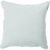Art of Knot Luxe Hand Crafted Linen Fancy Flange Decorative Pillow with Poly Filler, 20" x 20", Sea