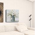 thumbnail image 3 of 30" x 30" Watercolor Soft Pastel Dogwood Bouquet Canvas Wall Art, 3 of 5