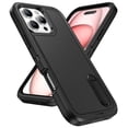 thumbnail image 2 of for iPhone 16 Pro Max Case, iPhone 16 Pro Max Phone Case with Built in Kickstand, Shockproof/Dustproof/Drop Proof Heavy Duty Military-Grade Rugged Protective Cover for iPhone 16 Pro Max,Black, 2 of 9