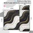 thumbnail image 5 of Black and Gold Marble Pattern Teens Toddler Nap Mat with Pillow, Sleeping Mat Bag for Preschool Daycare 51"x22", 5 of 6