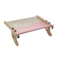 thumbnail image 3 of Robusta percha para ventana de gato Ajustable Sostiene hasta 44 lb Sin perforar Estantes Hamaca rosa gris Yuyangstore Hamaca para gatos, 3 of 8