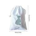 thumbnail image 3 of Yooshoverk Easter Bunny Drawstring Candy Bags – Reusable Party Gift Storage Pouches Green Free Size, 3 of 6