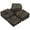 Black, variant on Renwick Fir Wood Outdoor Interlocking Flooring Tiles for Balcony Patio Garden, 12" x 12", Brown, Pack of 27