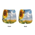 thumbnail image 3 of Daiia butterfly and sunflower Pattern Women's 2 in 1 Running Shorts - Lightweight Athletic Workout Gym Yoga Shorts Liner with Phone Pockets-Large, 3 of 7