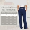 thumbnail image 3 of SWQZVT Womens Sweatpants Wide Leg Yoga Pant for Women Palazzo High Waisted Navy Blue Women Pants Light Weight Soft Comfort Pants XL, 3 of 10