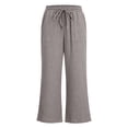 thumbnail image 2 of Kiijoy Girls Summer Pants Elastic Waist Loose Straight Leg Pants Soft Slacks, Sizes 7-8, 2 of 8