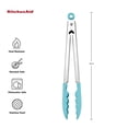thumbnail image 4 of Pinzas KitchenAid de acero inoxidable con punta de silicona, 26 cm, color aguamarina S, 4 of 6