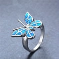thumbnail image 2 of PVCS Elegant Rhinestone Ring Simple-Alloy Jewelry Accessories Female Personality Gift, 2 of 3