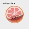 thumbnail image 5 of (4 pack) U Brands Sticky Notes, 3 x 3 in., 60 Sheets, Painted Fruit, Grapefruit, 5 of 9