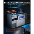 thumbnail image 2 of VEVOR Commercial Ice Maker Machine, 265 lbs/24H Stainless Steel Ice Machine with Worktop, 66 lbs Storage & 126 Cubes/Cycle, 2 of 9