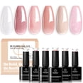 thumbnail image 1 of Set de gel Builder Beetles 7 en 1 con purpurina rosa nude, 6 colores, 1 of 8