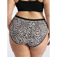 thumbnail image 3 of Joyspun Women's Plus Cotton-Blend Hipster Panties, 3-Pack, Sizes 1X-5X, 3 of 7