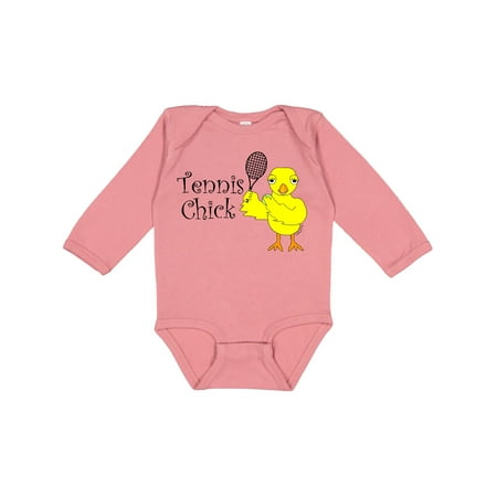 

Inktastic Tennis Chick Gift Baby Girl Long Sleeve Bodysuit