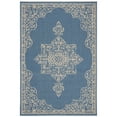 thumbnail image 2 of SAFAVIEH Beach House Harding Traditional Indoor/Outdoor Runner Rug Cream/Blue, 2' x 8', 2 of 7