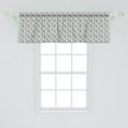 thumbnail image 2 of Ambesonne Artichoke Window Valance, Stalks and Leaves Eat, 42" x 18", Black and White, 2 of 3