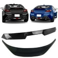 thumbnail image 2 of Ikon Motorsports Roof + Trunk Spoiler Compatible With 2022-2025 Subaru BRZ Toyota GR86, Painted D4S Crystal Black Silica/Raven Pearl ABS V Style Rear Window Visor Wing + TRD Style Trunk Spoiler, 2 of 8