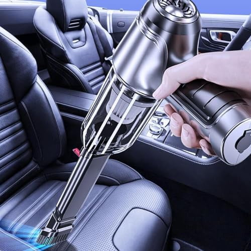 Car Vacuum, Multifunctional Vacuum Cleaner, Portable Air Blower, Car Vacuums with Best Suction Cordless, Handheld Mini Vacuum Cleaner for Car, Long Lasting and Low Noise, Gray