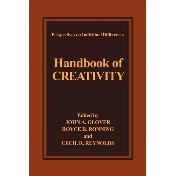 Perspectives on Individual Differences Handbook of Creativity, (Hardcover)