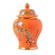 thumbnail image 5 of Jarrón decorativo de cerámica con forma de jengibre, estilo chino antiguo Naranja, 5 of 9