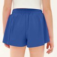 thumbnail image 6 of CYRBOKO Girls Athletic Shorts, Drawstring Elastic Waist Holiday Casual Summer Bottoms Navy Size 14-15 T, 6 of 9
