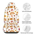 thumbnail image 5 of Honeii Fall Gnomes Harvest Print Car Seat Covers 2 Pieces, Full Set Universal Seat Covers for Cars, Waterproof Auto Seat Protectors, 5 of 7