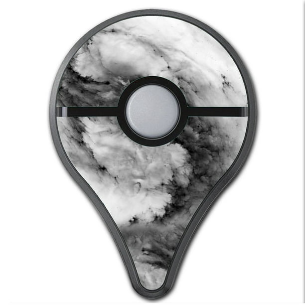 Skin Decal For Pokemon Go Plus 2 Pack Cover Black White Swirls Marble Granite Walmart Com