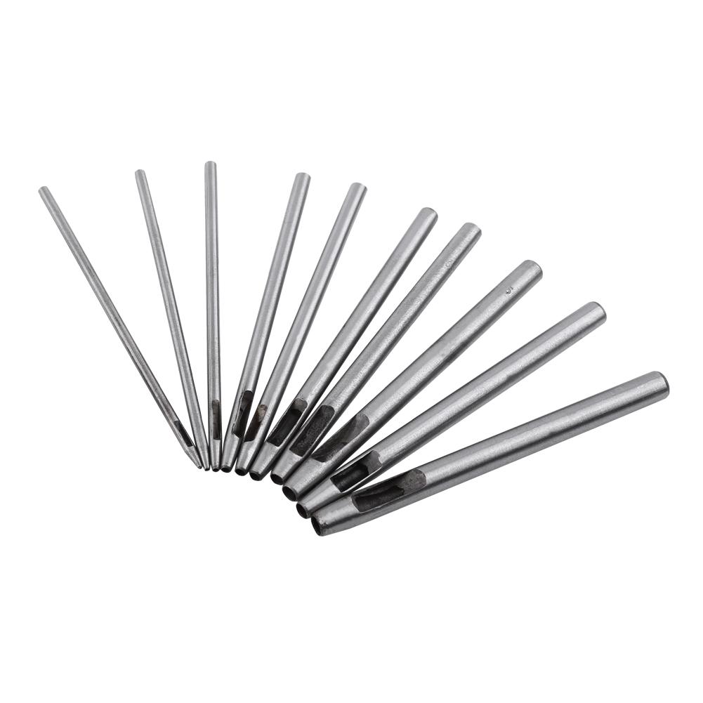 Tebru Leather Puncher, Belt Puncher,10pcs Punch Leather Tool Hollow