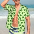 thumbnail image 7 of Susaid Broccoli Vegetables Print Hawaiian Shirts for Men Women,Hawaiian Summer Short-Sleeve Casual Relaxed-Fit Button-Down,Small, 7 of 7