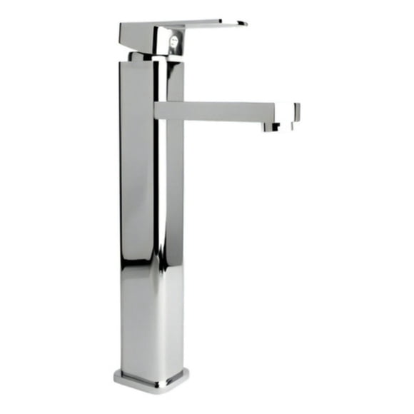Llave Monomando Hidroflud Bozen Lavabo Cromo Alto 30cm Baño Color Plateado Griferia Convencional